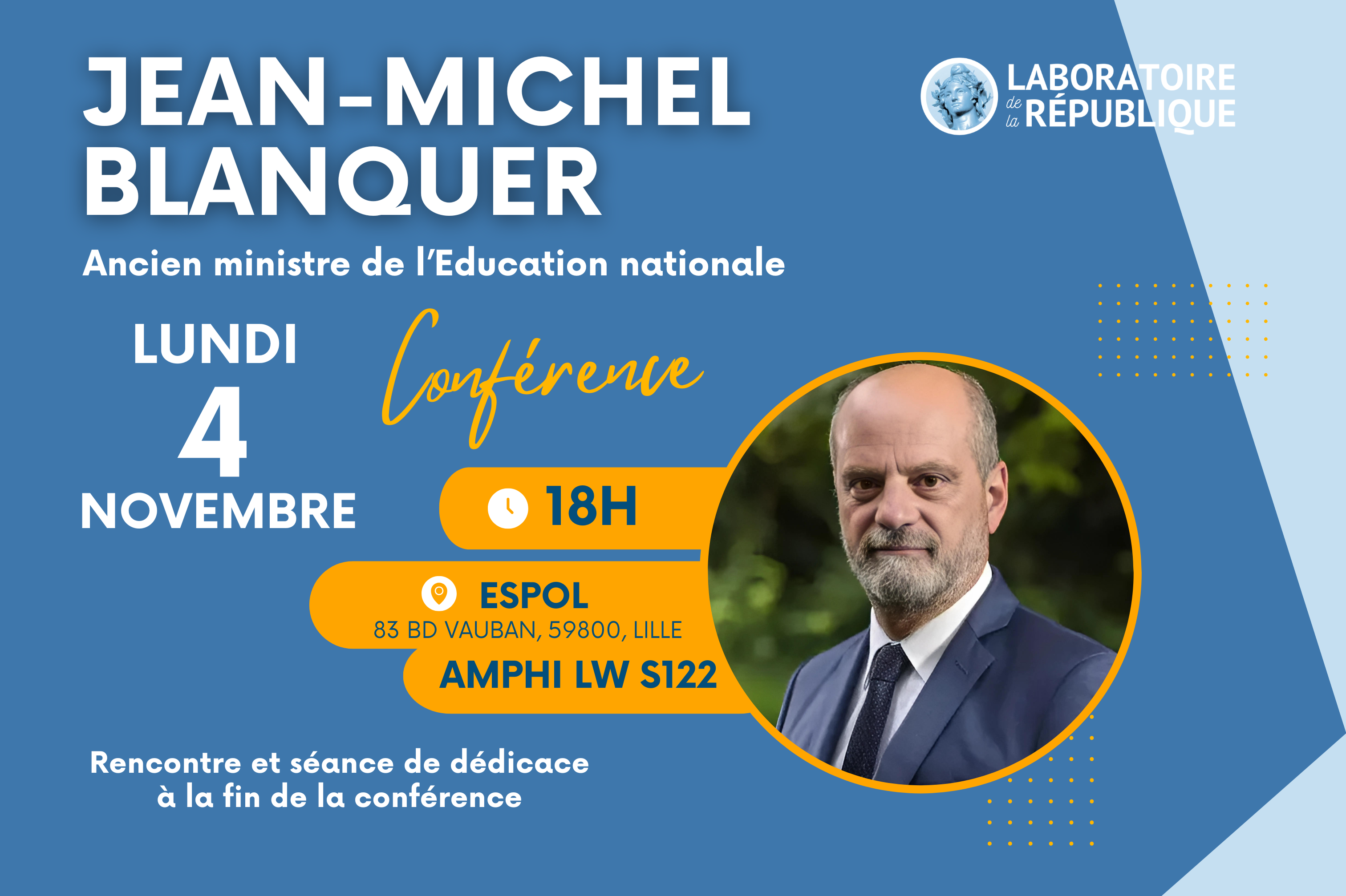 Conférence Education Jean-Michel Blanquer